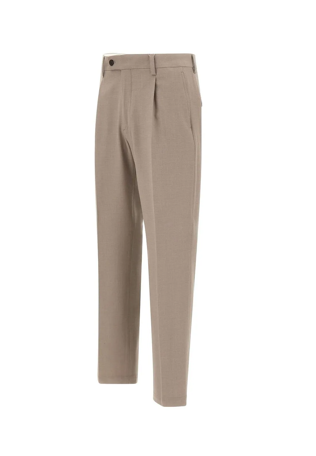 Pleated Straight-Leg Pants