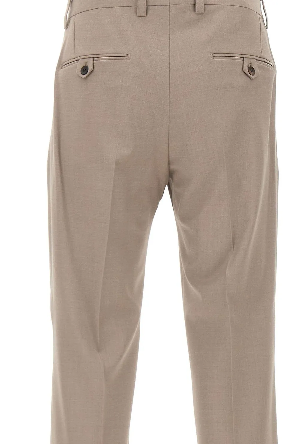 Pleated Straight-Leg Pants