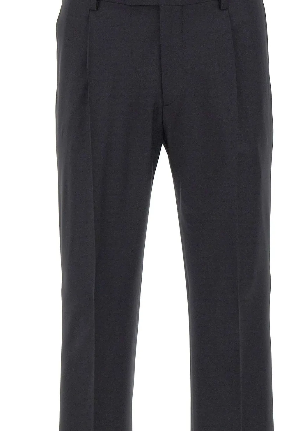 Devore Pleated Straight-Leg Pants