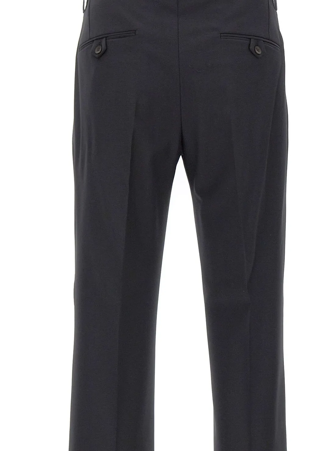 Devore Pleated Straight-Leg Pants