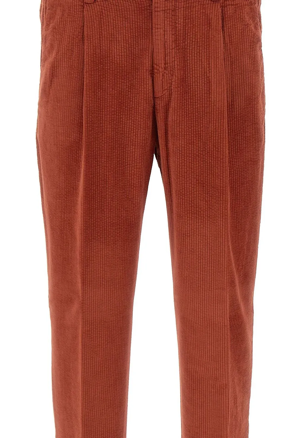 Devore Ribbed Straight-Leg Pants