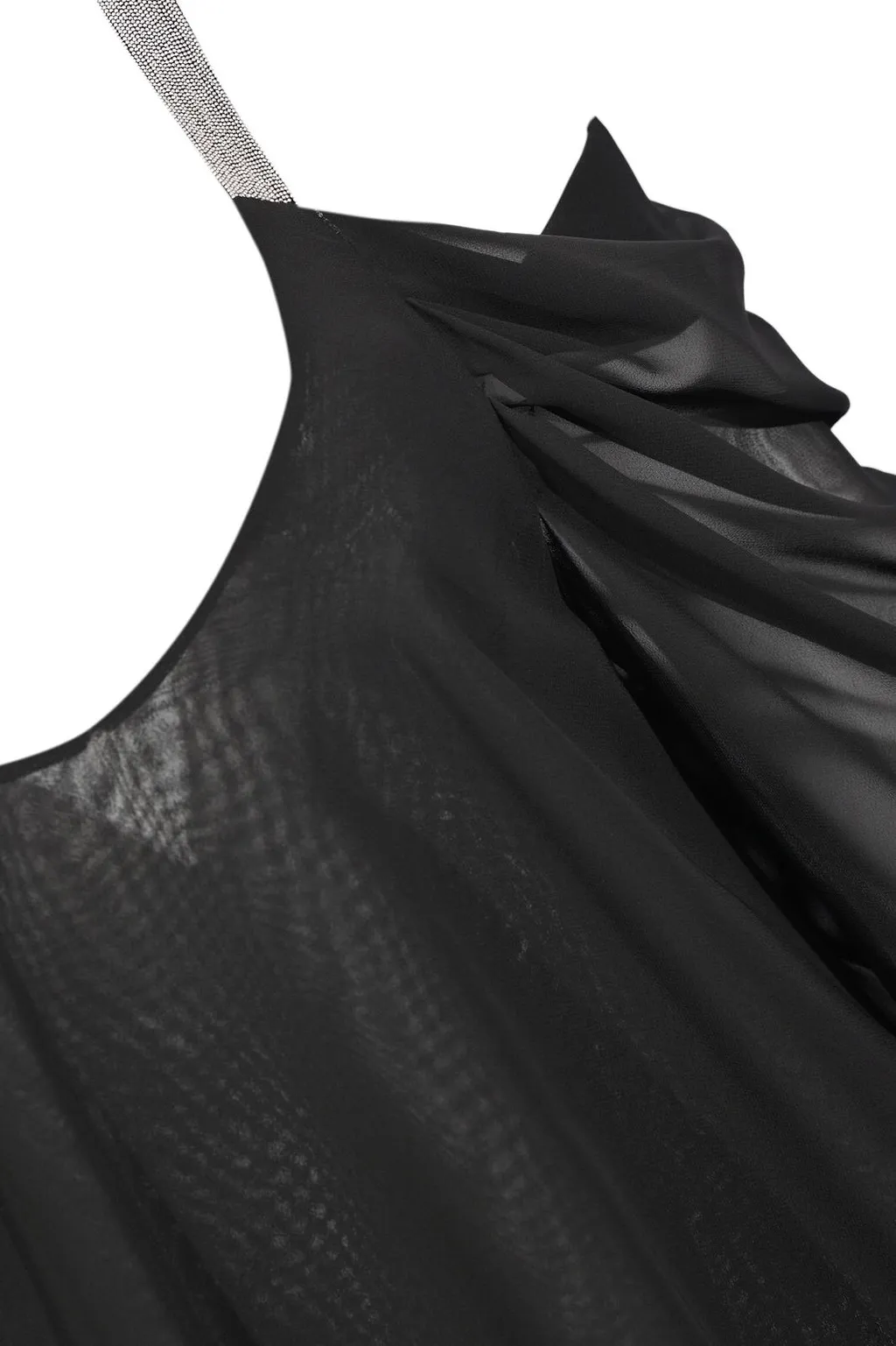Sheer Cold-Shoulder Top