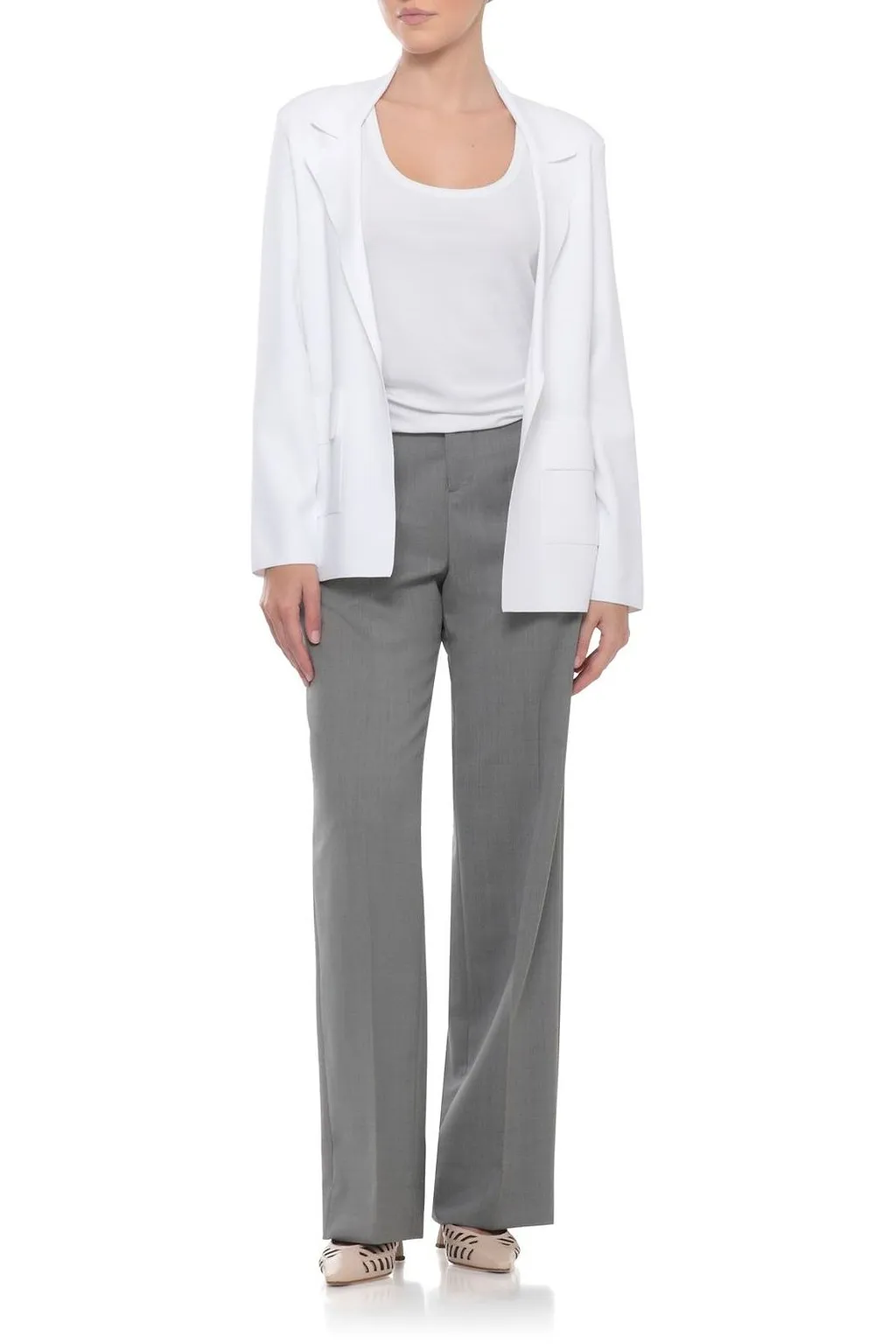 D.Exterior Single-Breasted Blazer