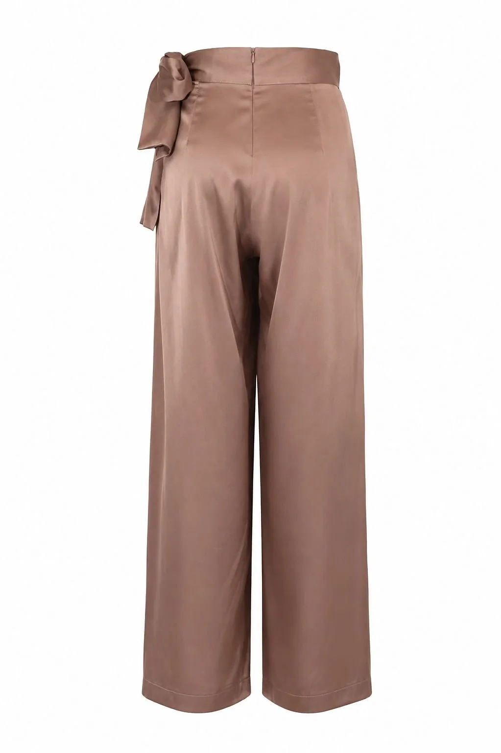 D.Exterior Tie-Waist Wide-Leg Pants