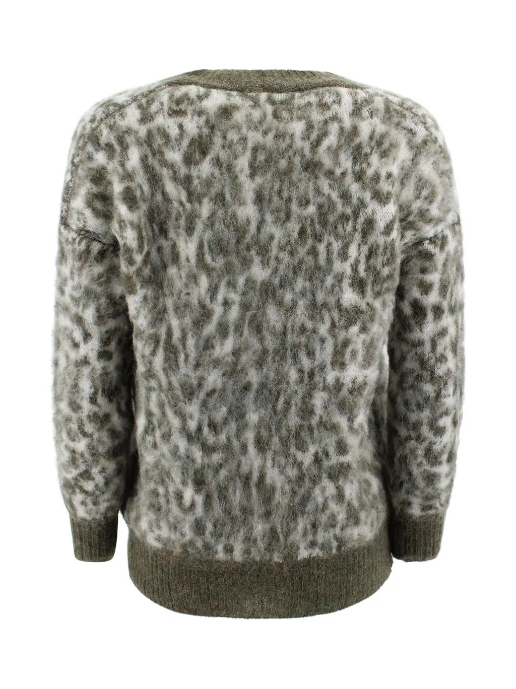 D.Exterior V-Neck Button-Up Cardigan