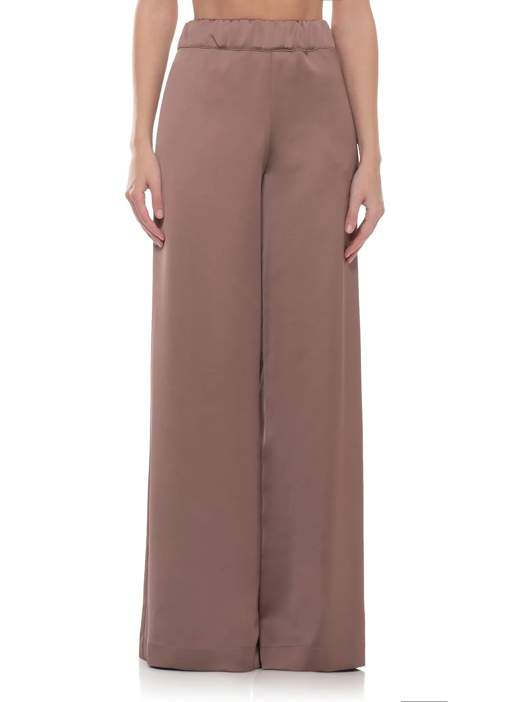 D.Exterior Wide-Leg Pull-On Pants