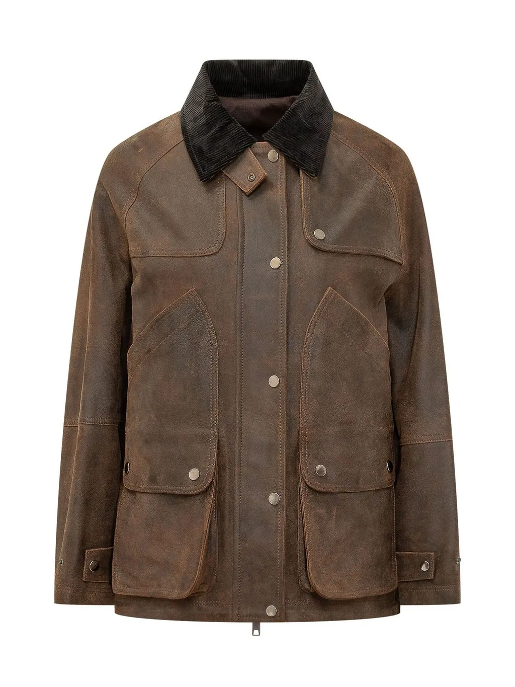 Dfour Utility Snap-Front Coat