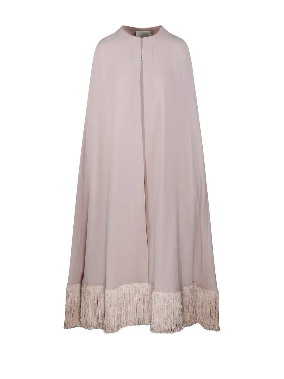 Crewneck Fringed Cape