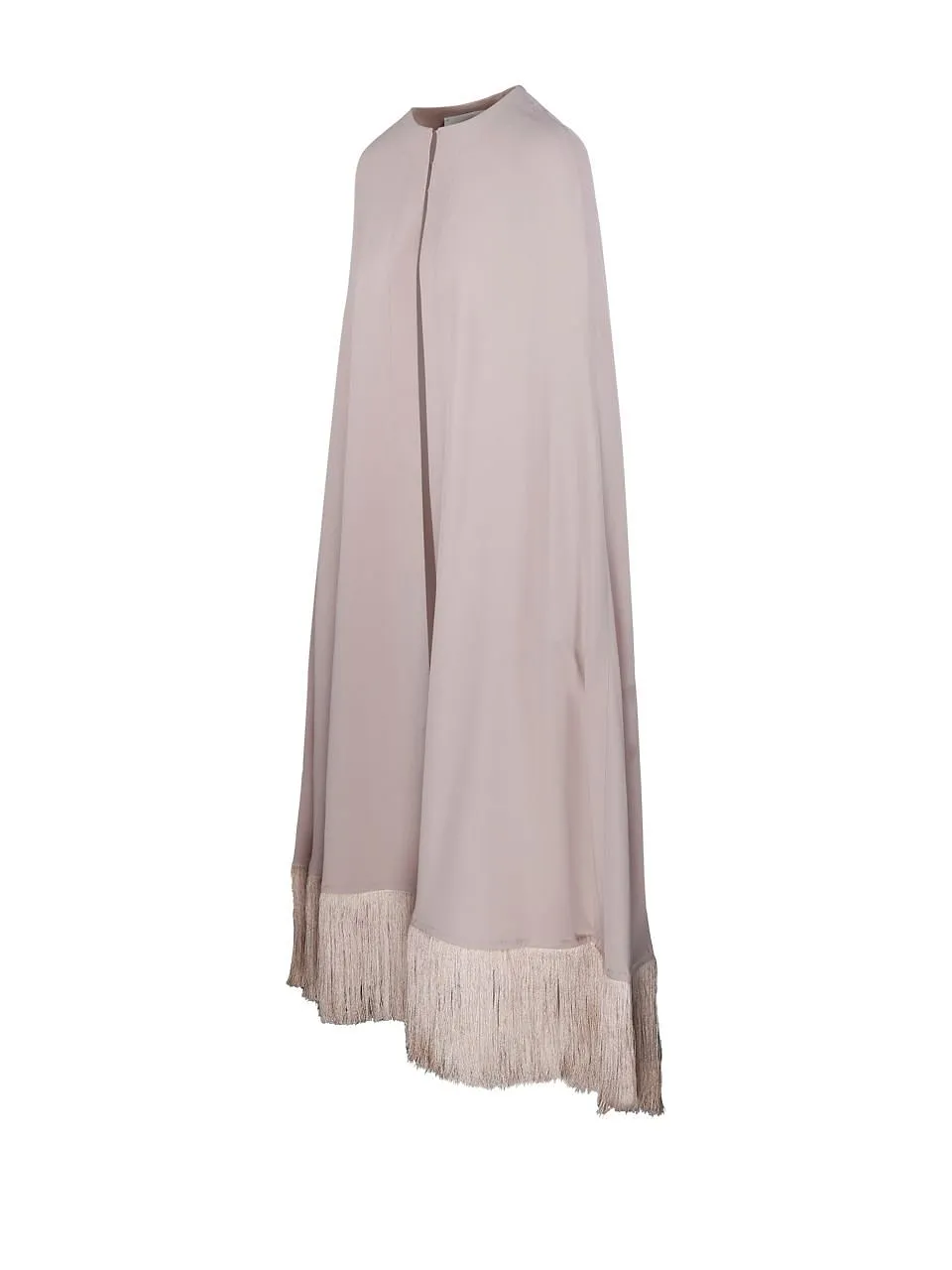 Crewneck Fringed Cape