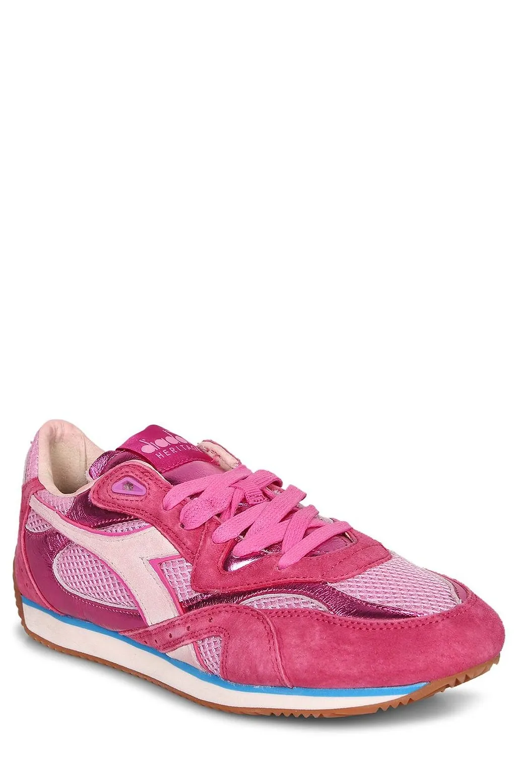 Diadora Mesh Panel Low-Top Sneakers
