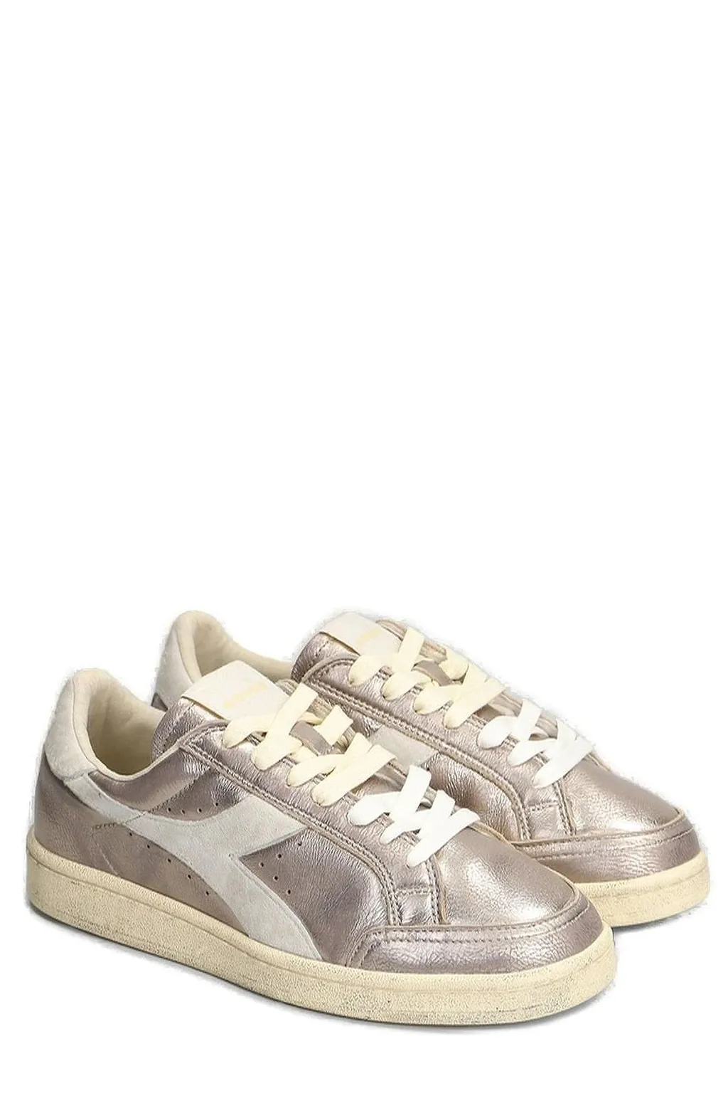 Diadora Metallic Effect Lace-Up Sneakers