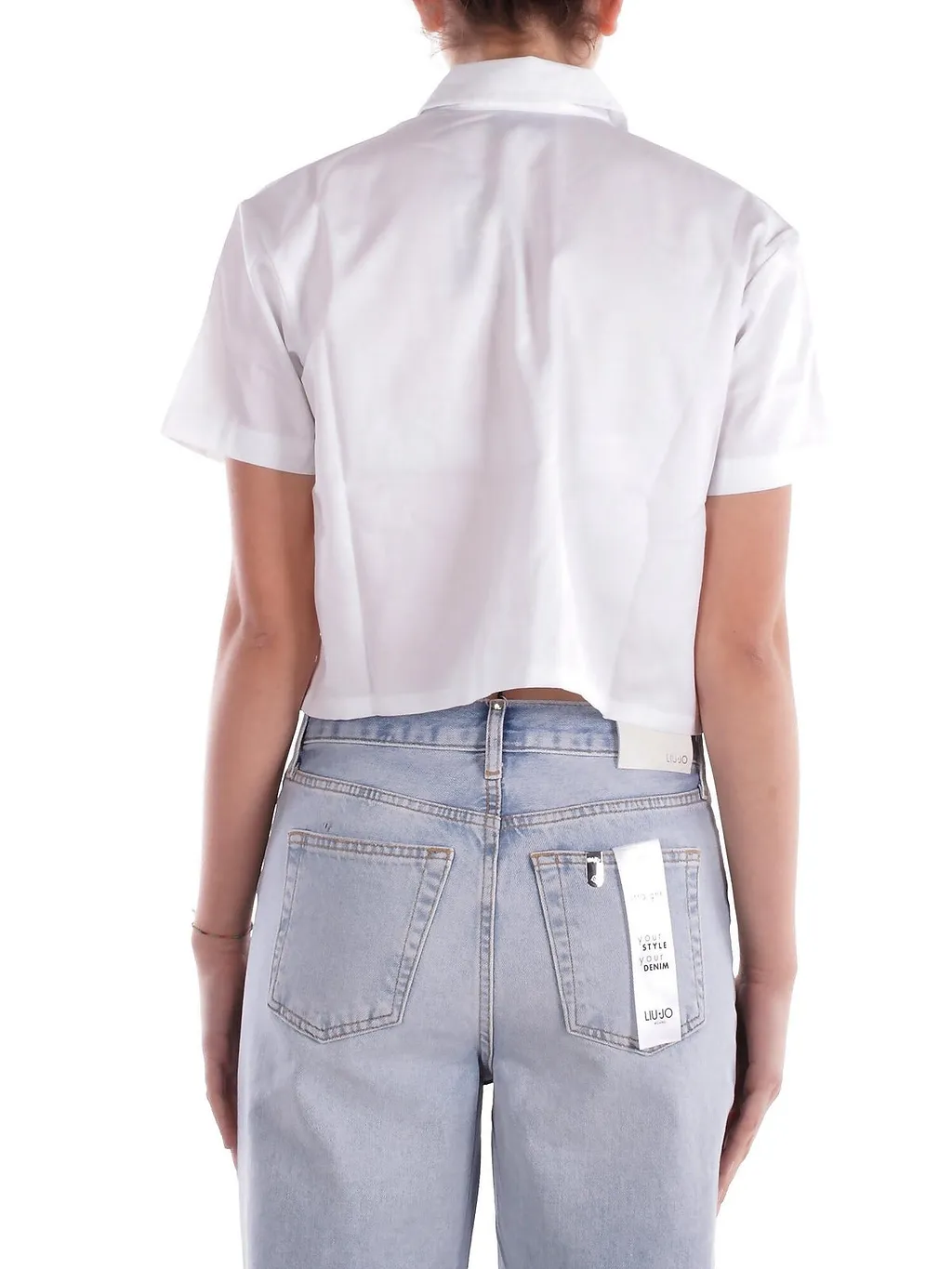 Dickies Logo Patch Short-Sleeved Cropped Shirt