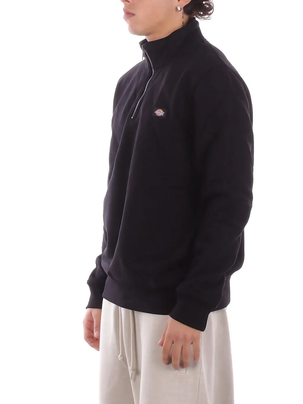 Dickies Oakport Logo Patch Quarter Zipped Sweatshirt