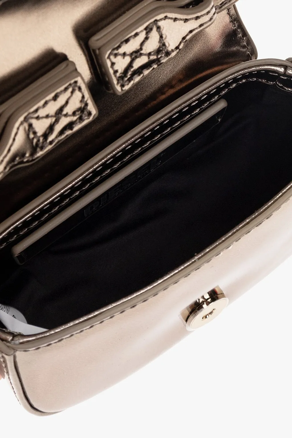 Diesel 1Dr-Xs-S Iconic Mirrored Mini Crossbody Bag
