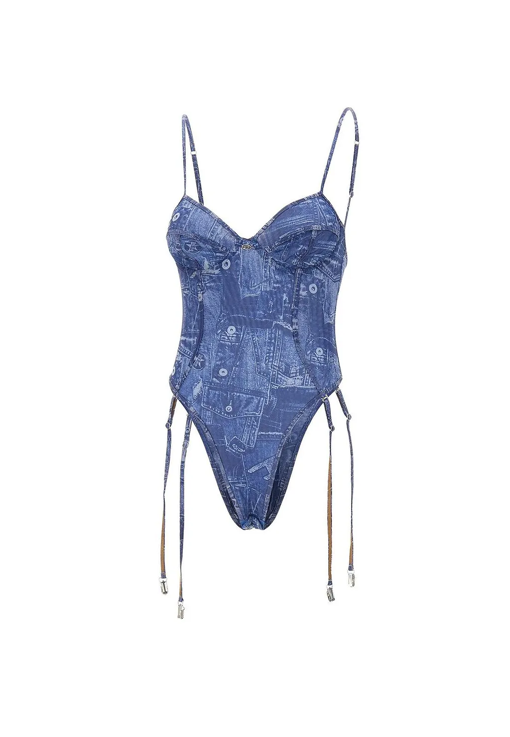 Diesel Bridget Dnm Sheer Bodysuit
