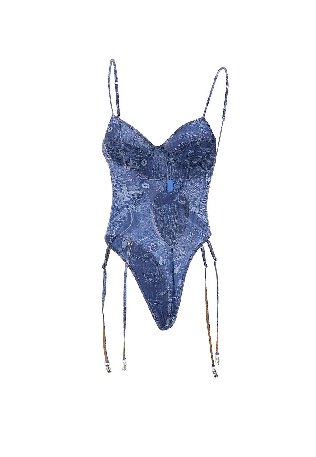 Diesel Bridget Dnm Sheer Bodysuit