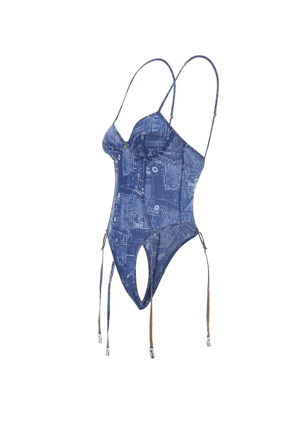 Diesel Bridget Dnm Sheer Bodysuit
