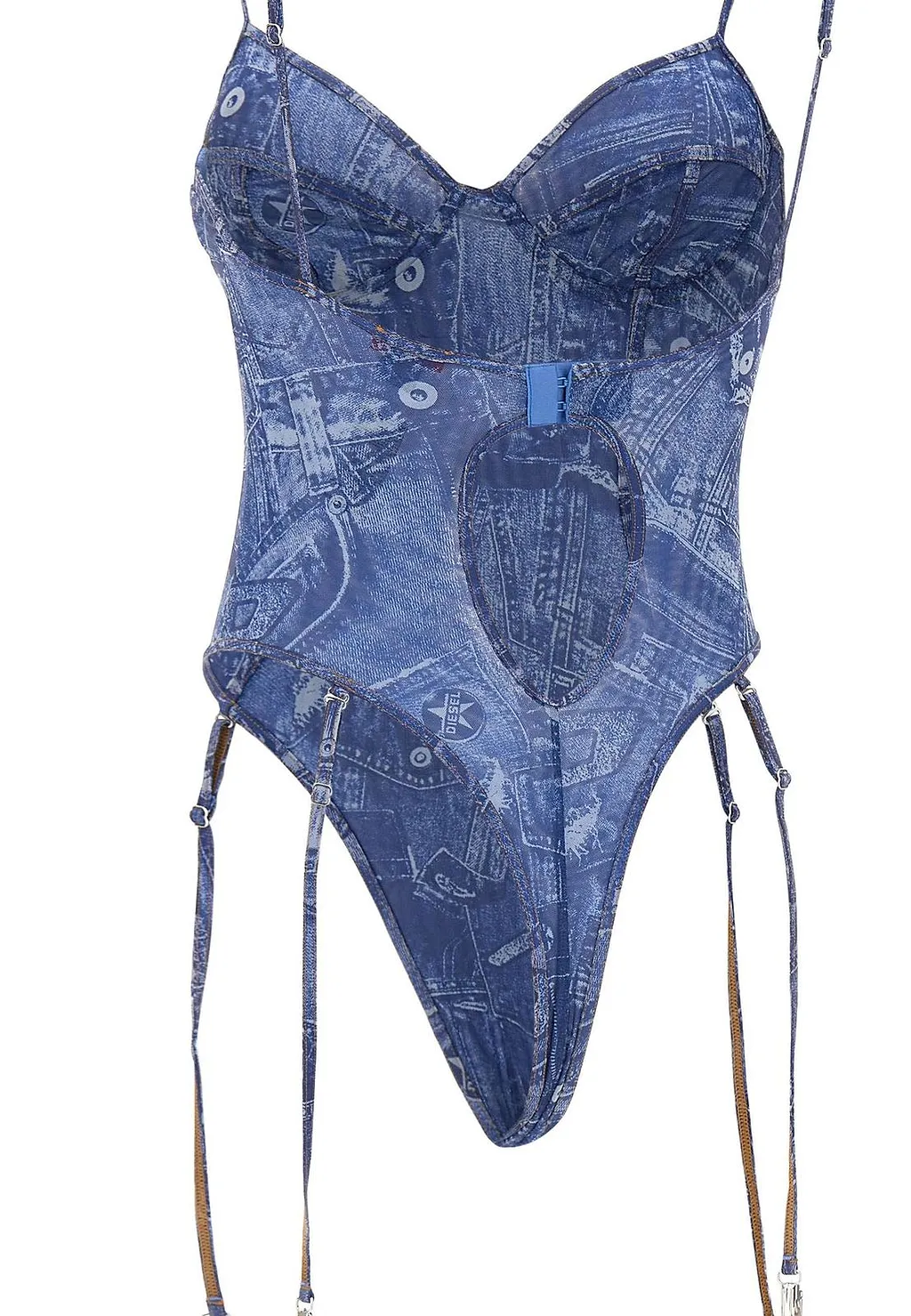 Diesel Bridget Dnm Sheer Bodysuit