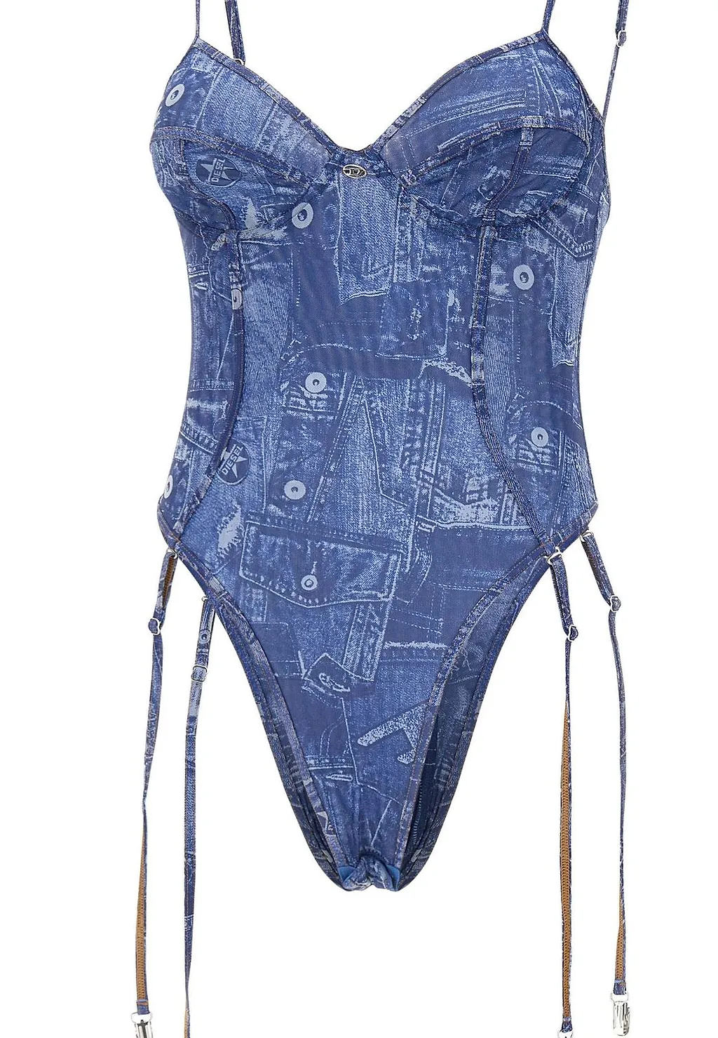 Diesel Bridget Dnm Sheer Bodysuit
