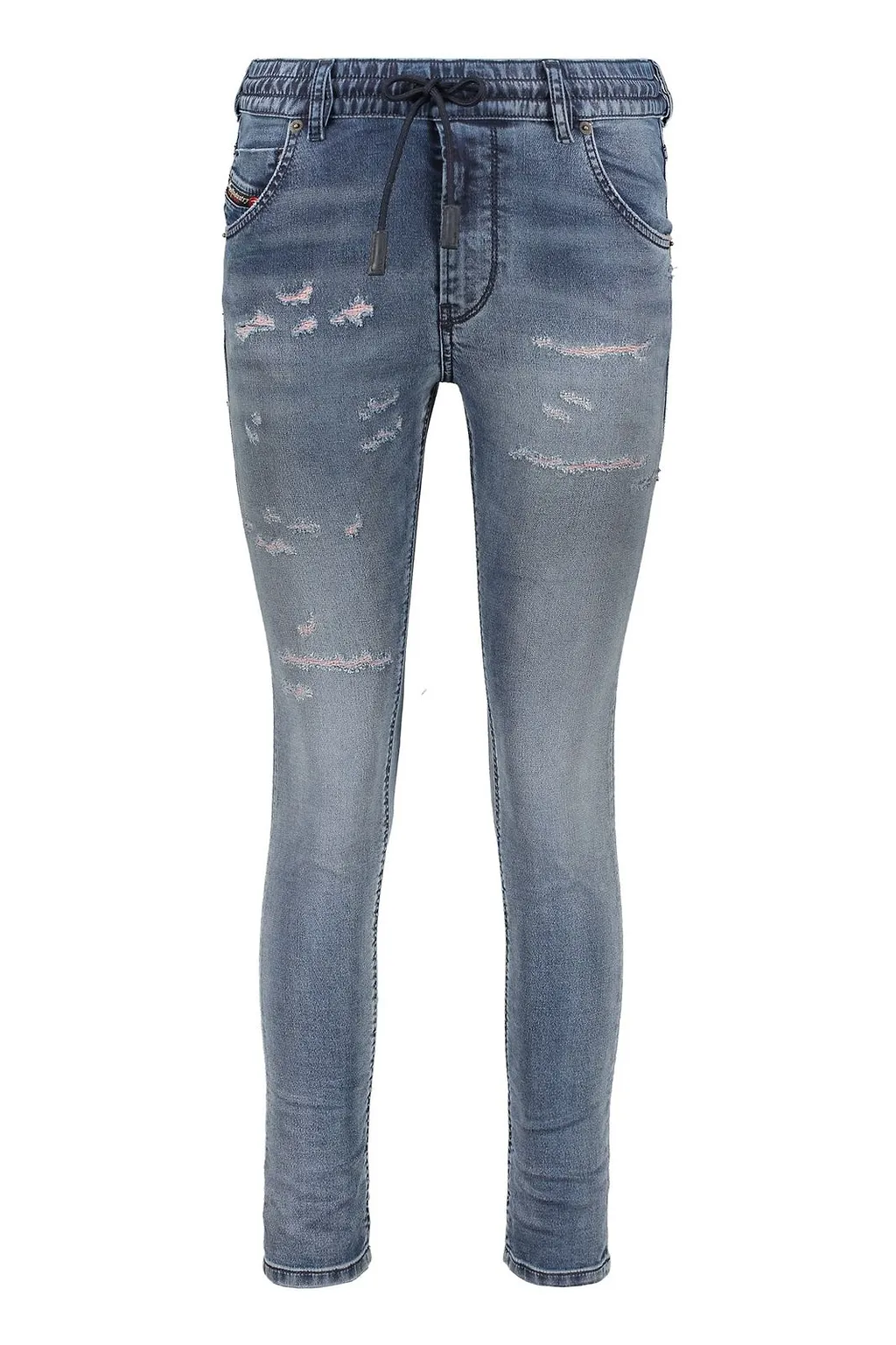 Diesel Distressed Drawstring Jeans