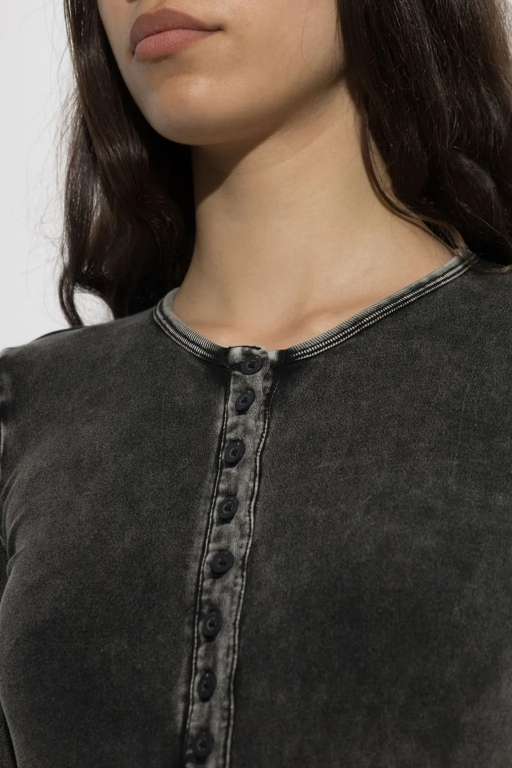 Diesel Fresya-Dnm Buttoned Front Bodysuit