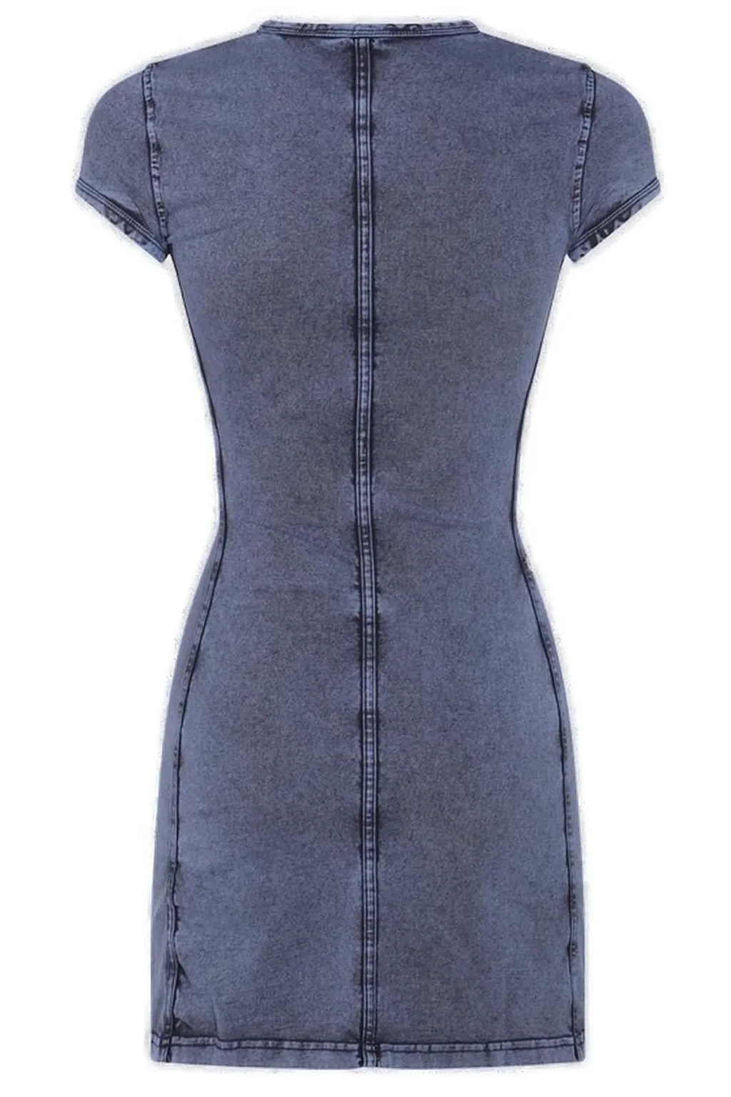 Diesel D-Cupsleeves Denim-Look Mini Dress