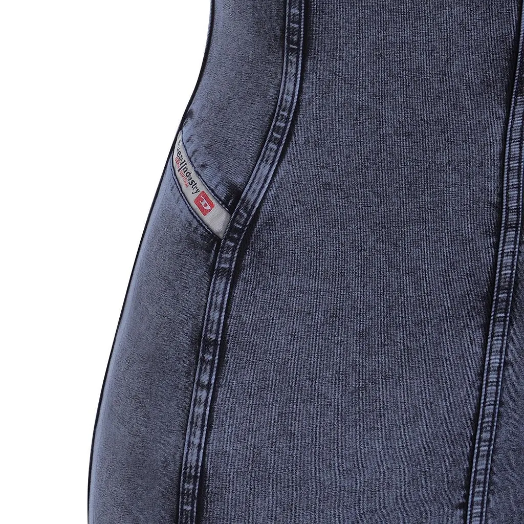 Diesel D-Cupsleeves Denim-Look Mini Dress