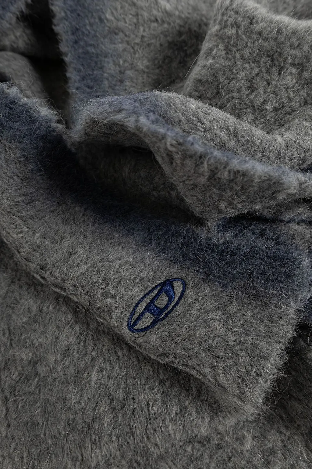 Diesel K-Rino Fuzzy Logo Scarf