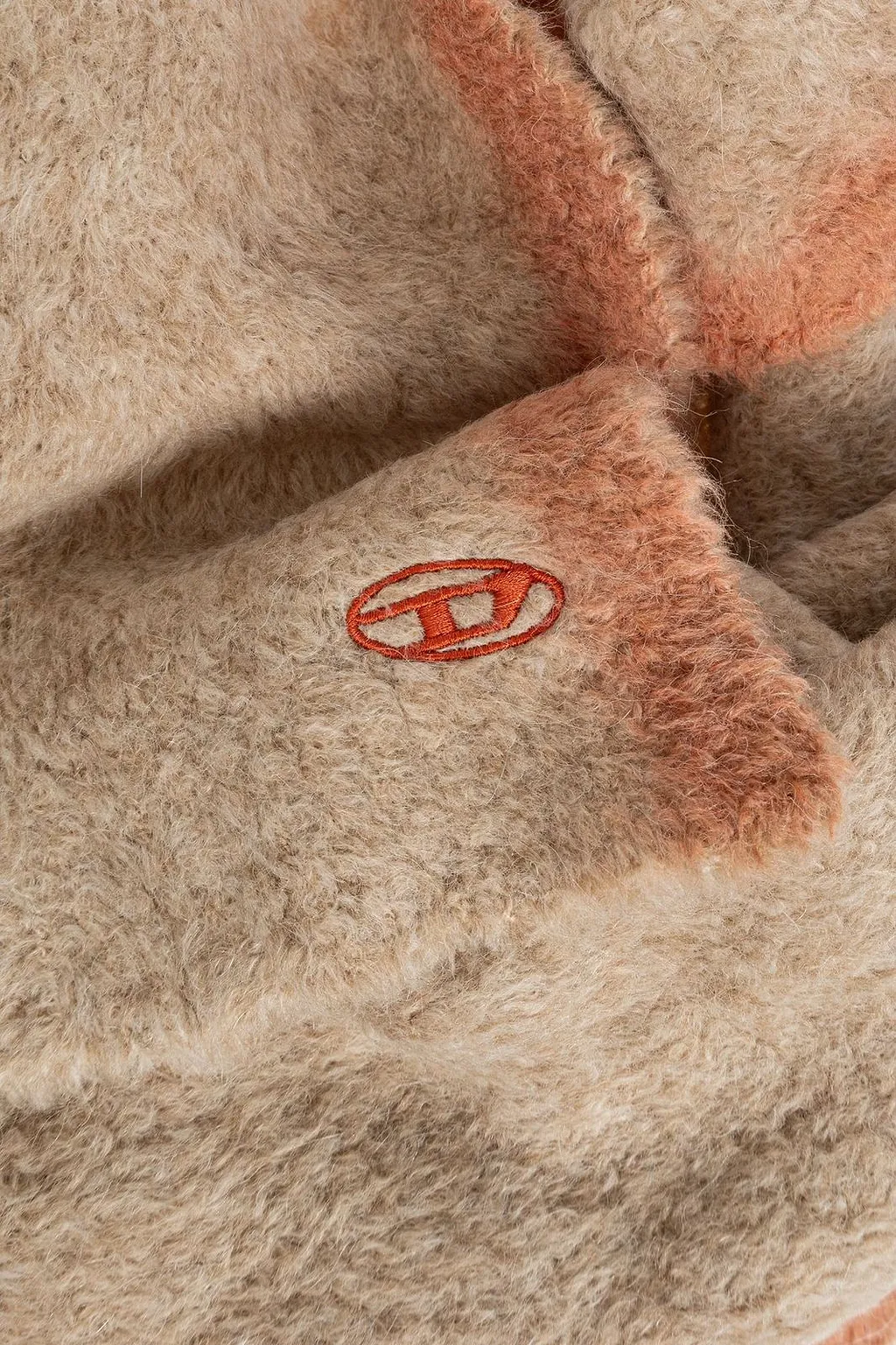 Diesel K-Rino Fuzzy Logo Scarf