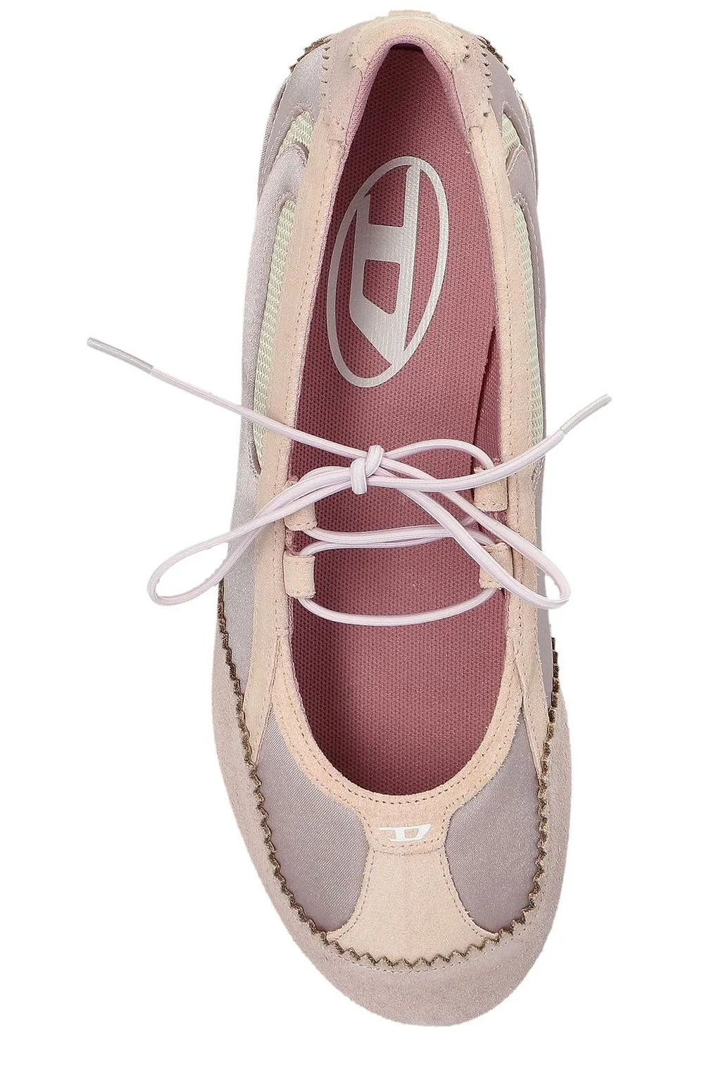 Diesel D Mile Lace-Up Ballet Flats