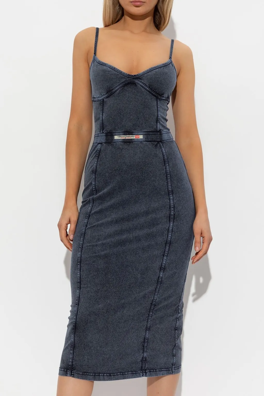 Diesel D-Ony Denim Midi Dress