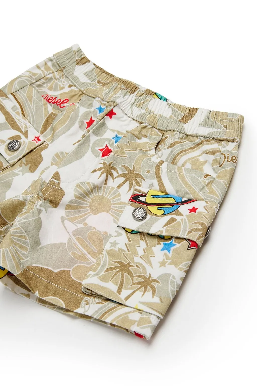 Diesel Kids Allover Graphic Printed Shorts