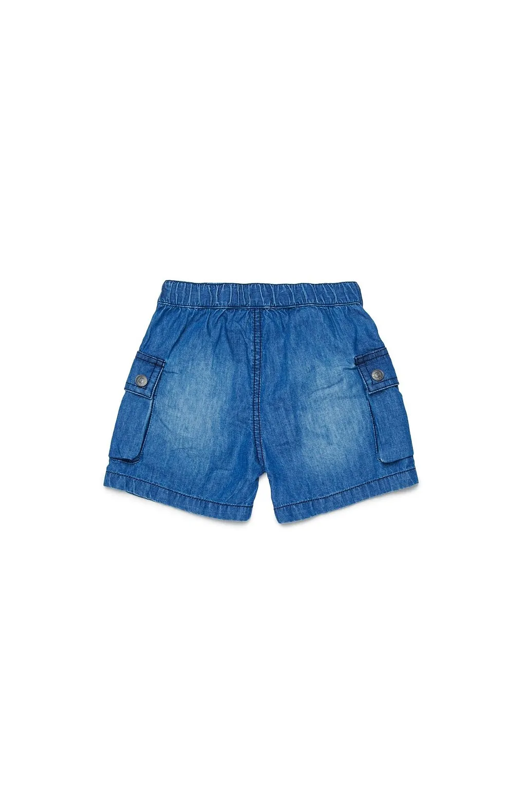 Diesel Kids Logo Embroidered Denim Shorts