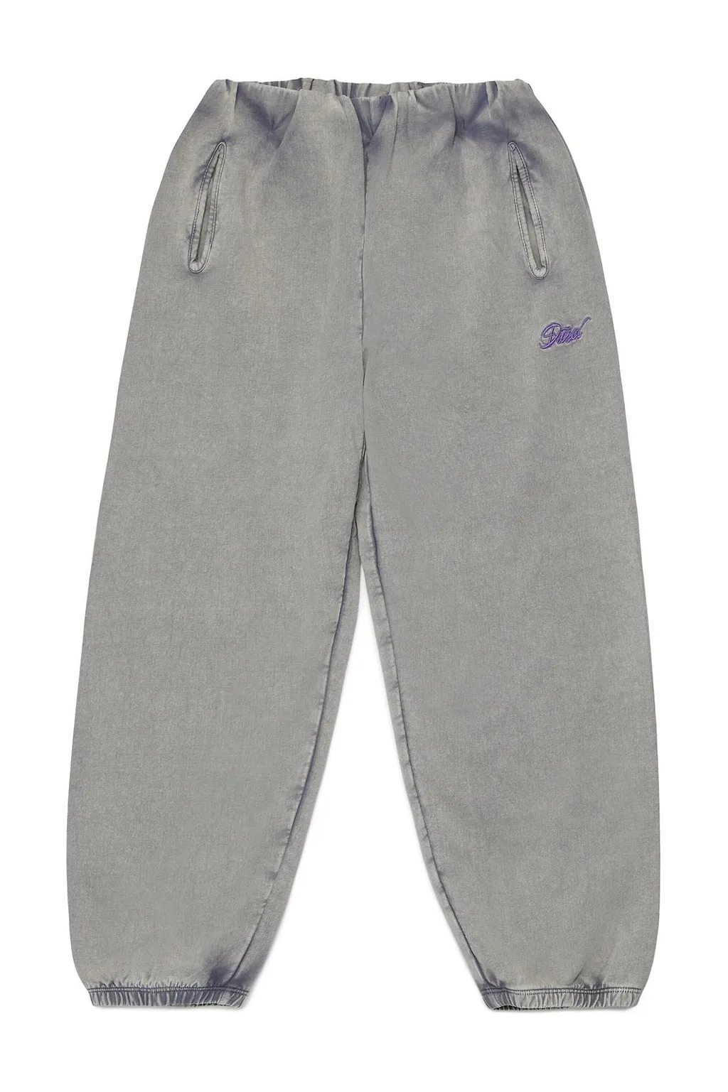Diesel Kids Logo Embroidered Elastic Waist Pants