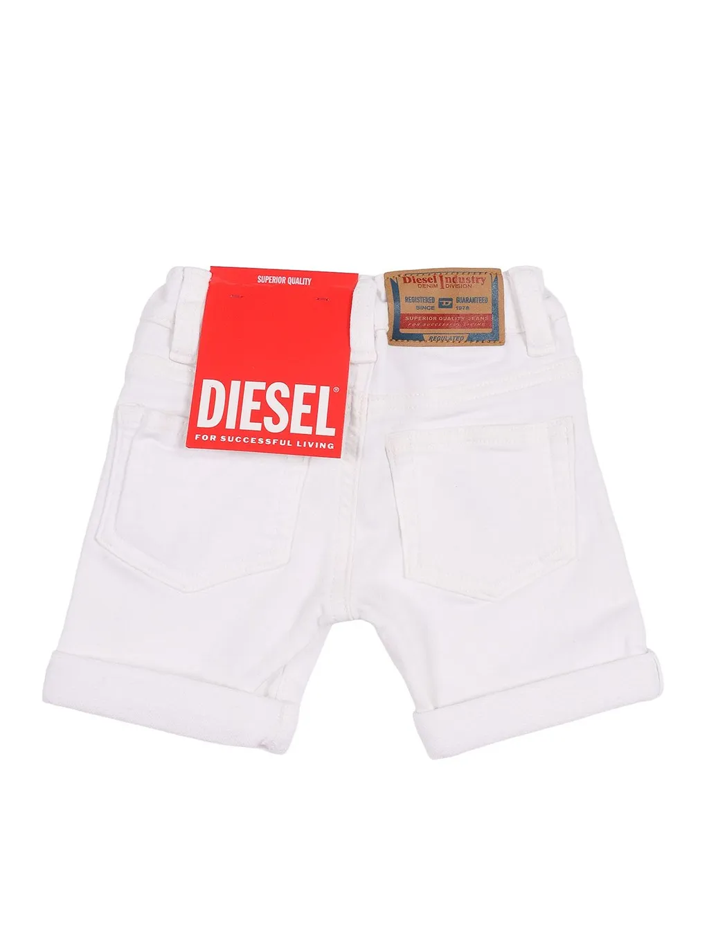 Diesel Kids Logo Patch Denim Shorts
