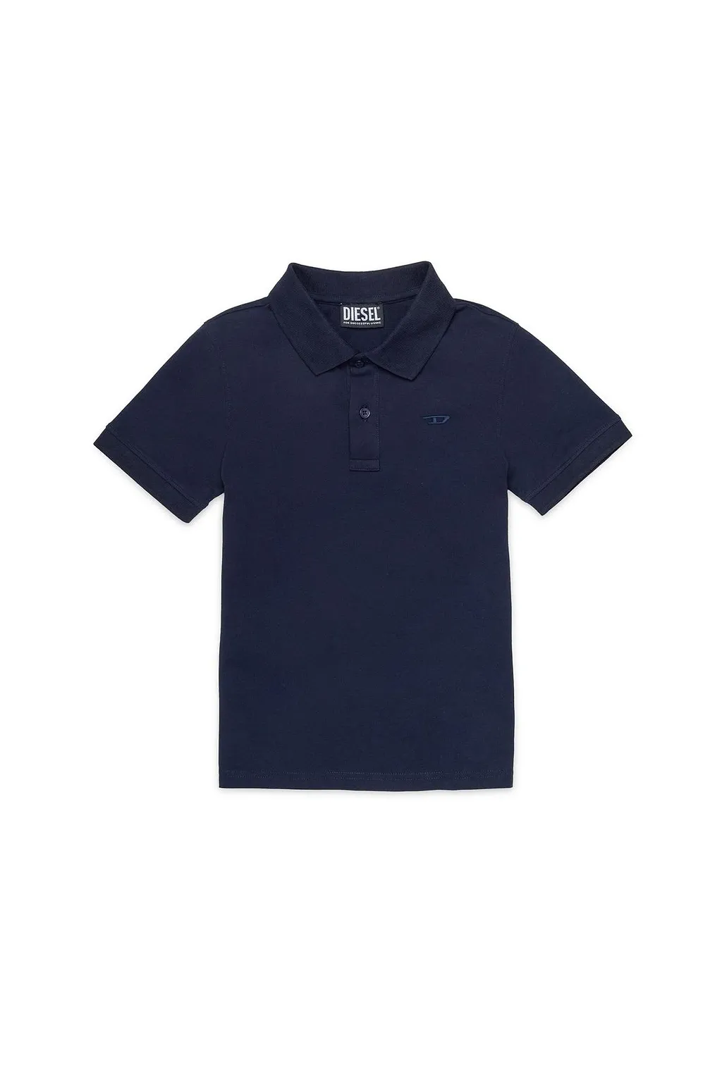 Diesel Kids D-Logo Embroidered Short-Sleeved Polo Shirt