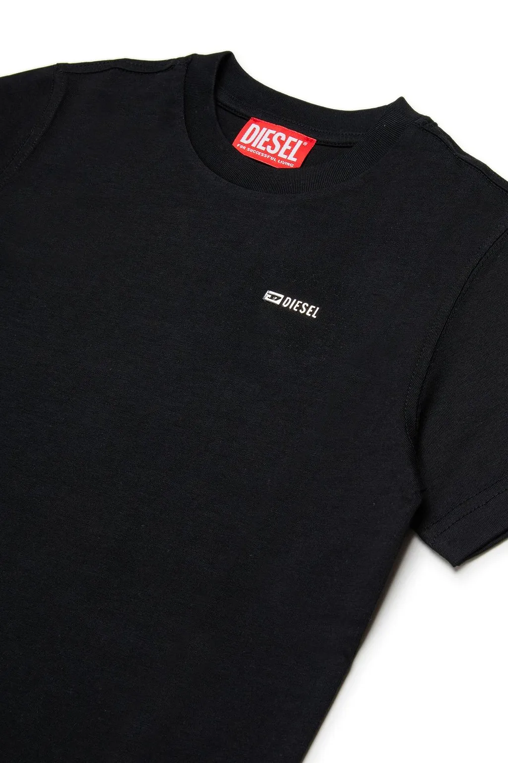 Diesel Kids D-Logo Detailed Crewneck T-Shirt