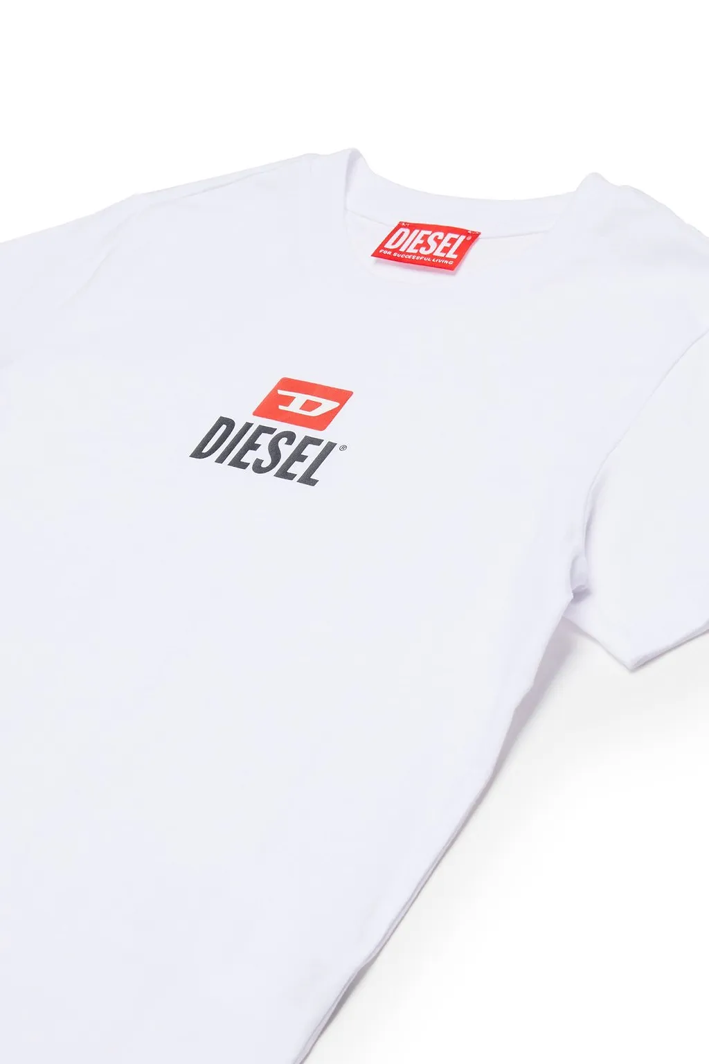 Diesel Kids D Logo Printed Crewneck T-Shirt