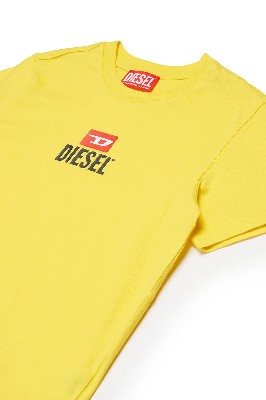 Diesel Kids D Logo Printed Crewneck T-Shirt