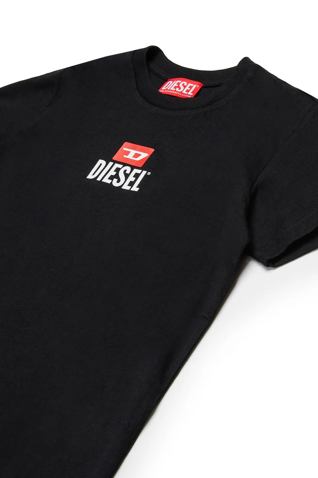 Diesel Kids D Logo Printed Crewneck T-Shirt