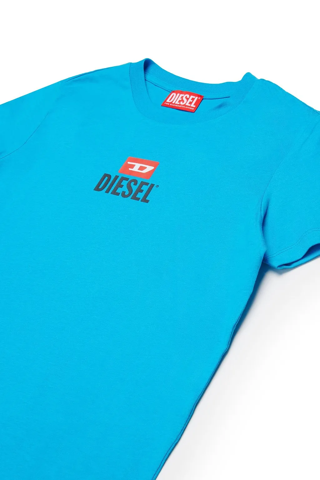 Diesel Kids D Logo Printed Crewneck T-Shirt