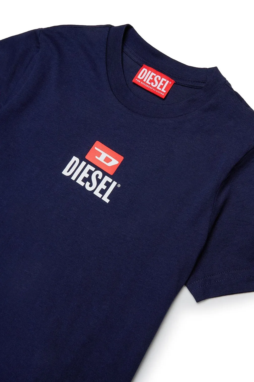 Diesel Kids D Logo Printed Crewneck T-Shirt