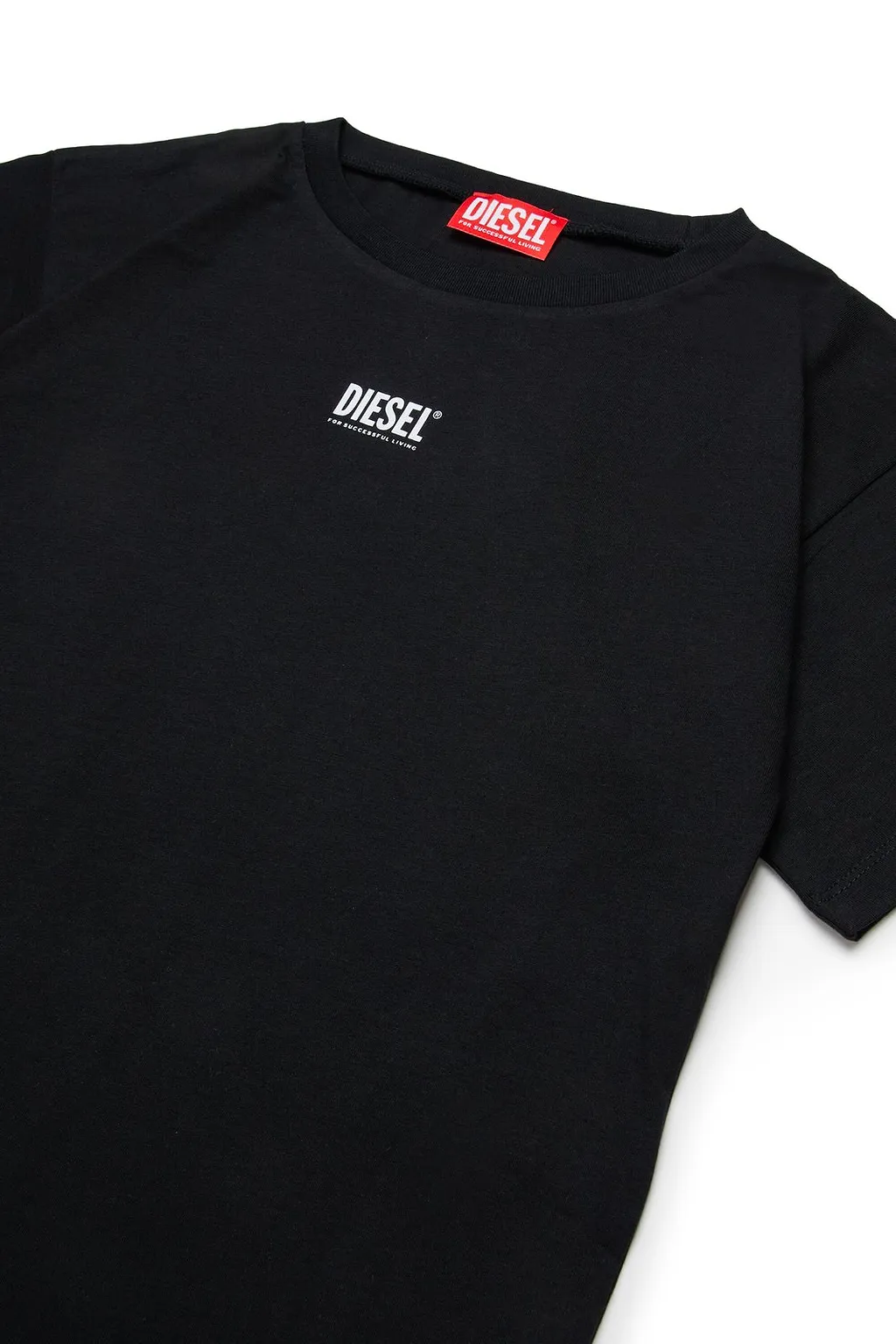 Diesel Kids Logo Printed Crewneck T-Shirt