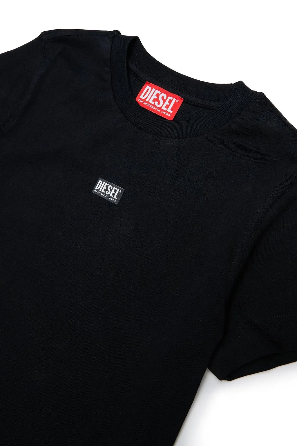 Diesel Kids Logo Printed Crewneck T-Shirt