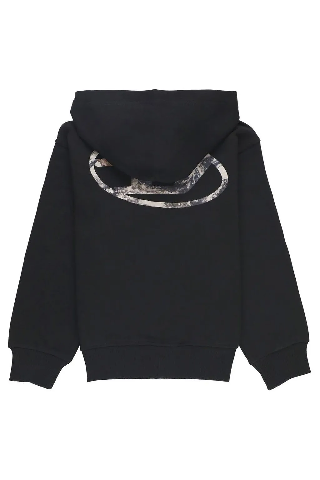 Diesel Kids Logo-Printed Zipped Hooded Jacket
