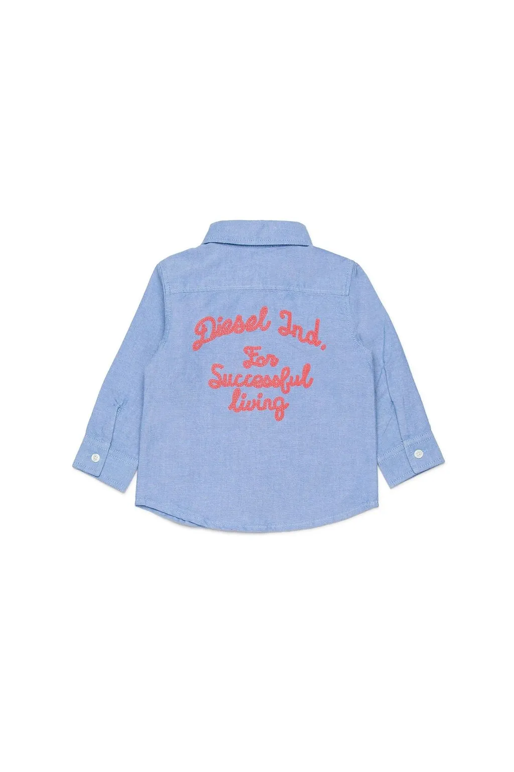 Diesel Kids Oval-D Embroidered Long-Sleeved Shirt