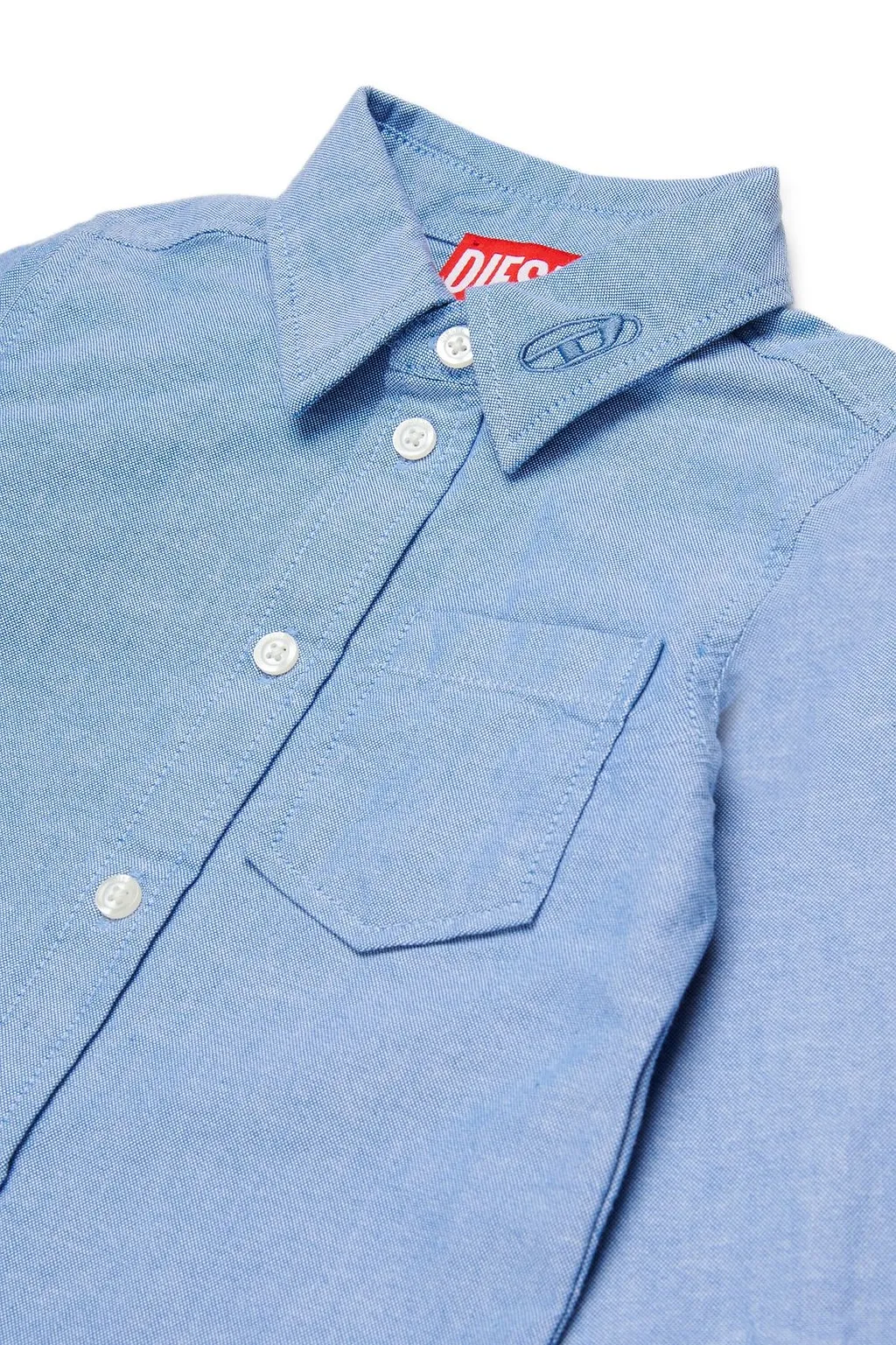Diesel Kids Oval-D Embroidered Long-Sleeved Shirt