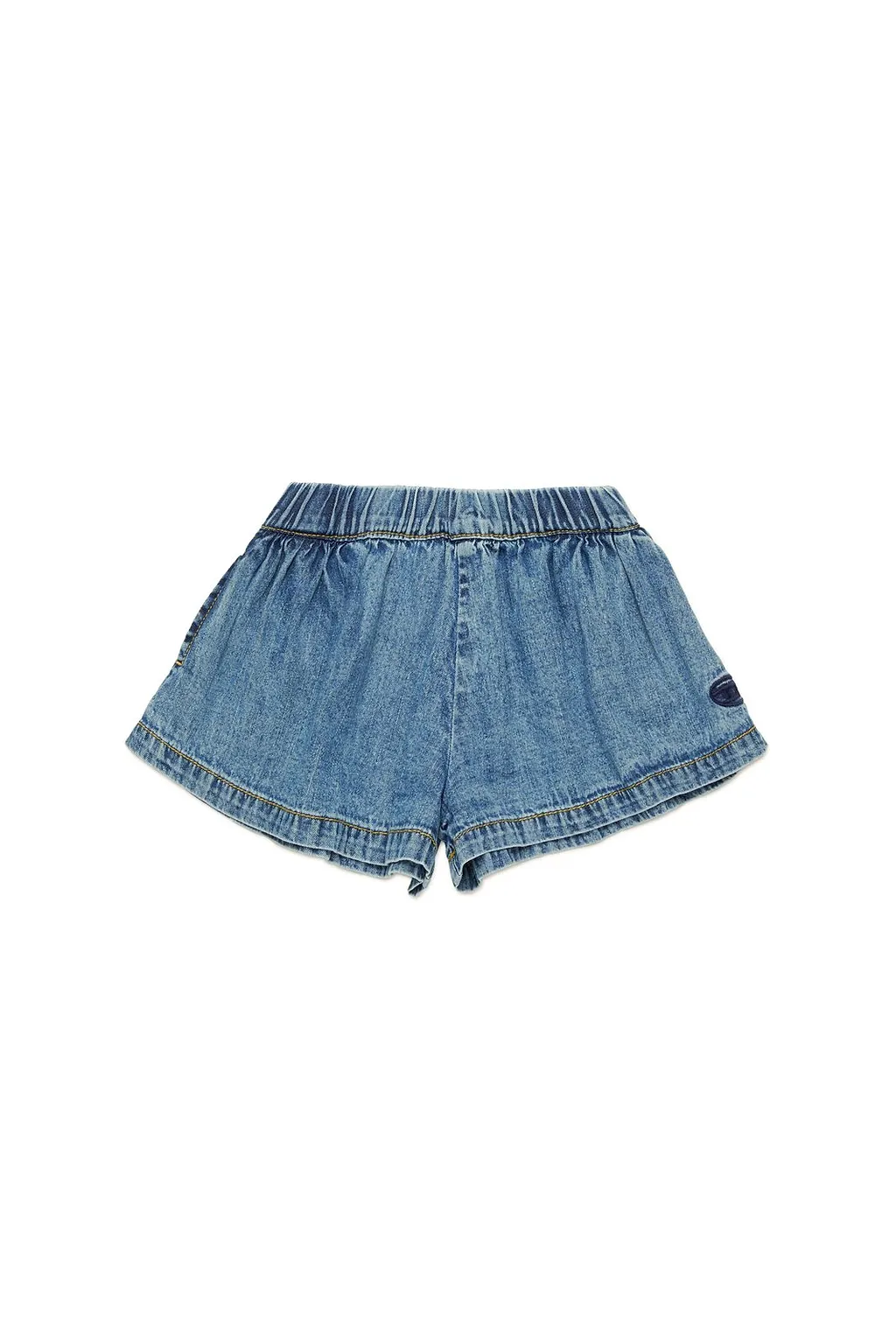 Diesel Kids Oval-D Logo Denim Shorts