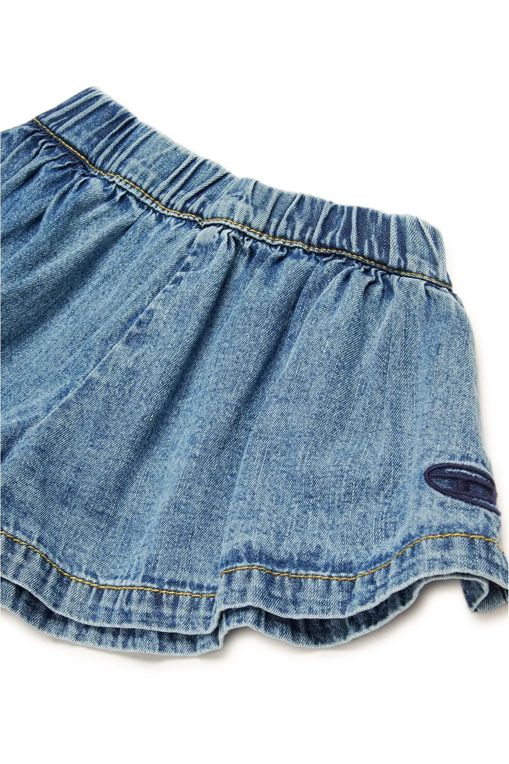Diesel Kids Oval-D Logo Denim Shorts