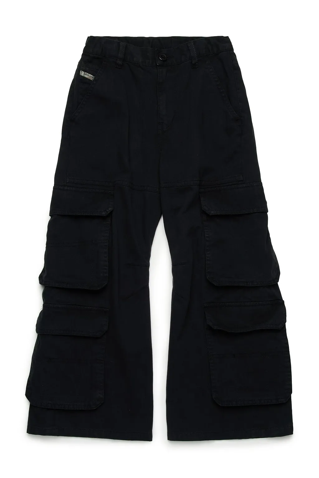 Diesel Kids Oval-D Logo Embroidered Cargo Pants